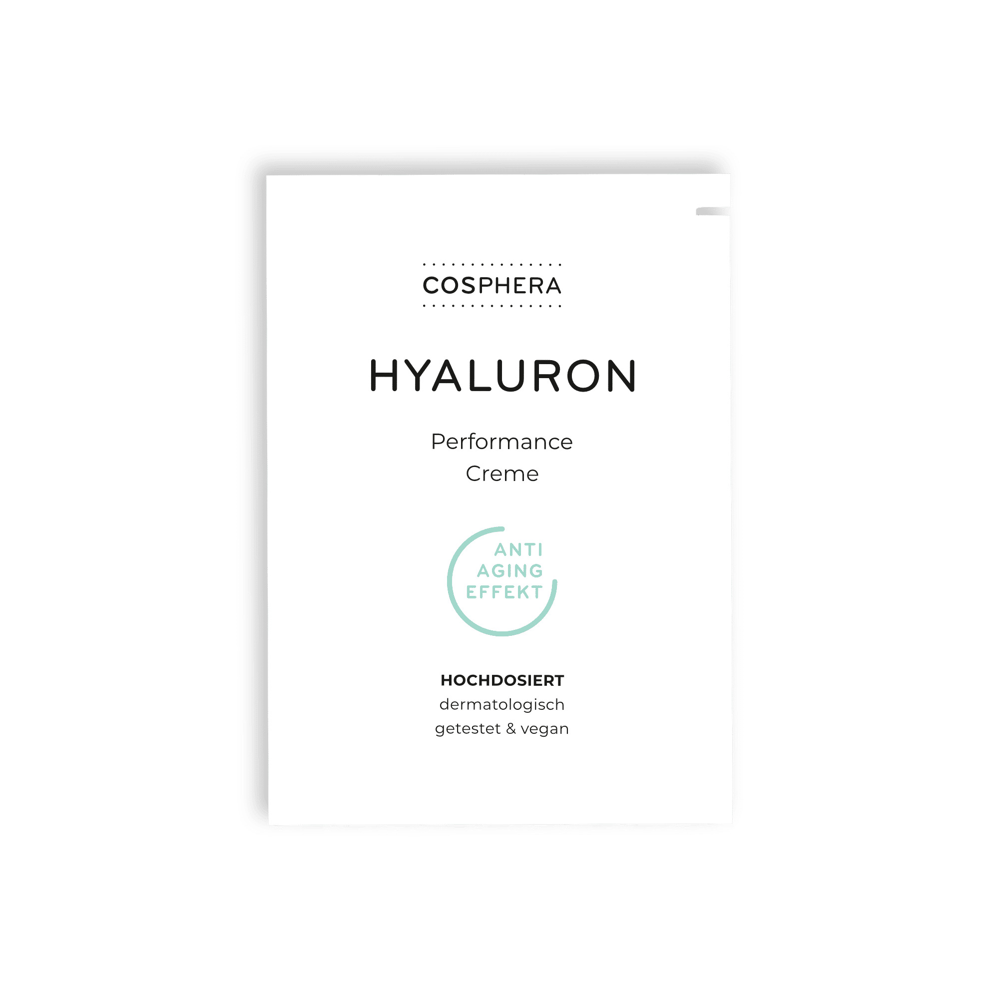Hyaluron Performance Creme Probe (2-ml Sachet) Verpackung